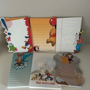 Cute Vintage Disney Stationary Notepad Bundle